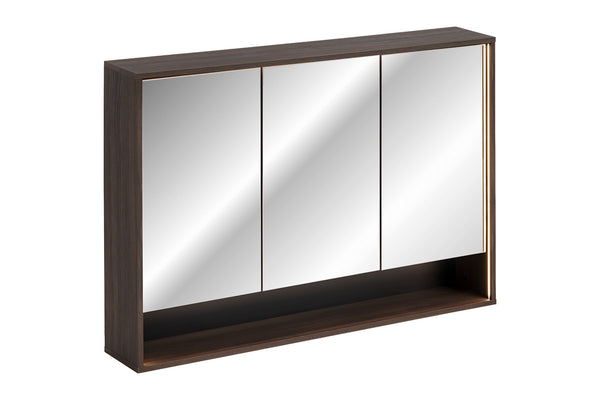 Spiegelschrank Dorella Ristretto Eiche 120 × 85 × 20 cm mit 3 Türen