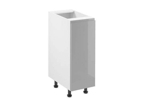 Unterschrank 30 cm – Velmora D30 P/L Grau/Hochglanz
