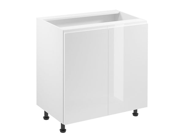 Unterschrank 80 cm – Velmora D80 – Weiß / Hochglanz
