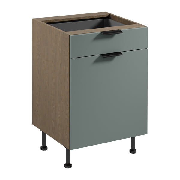 Unterschrank D60S1 P/L AX – Sorento Grün – Ordnung und Design in perfekter Harmonie.