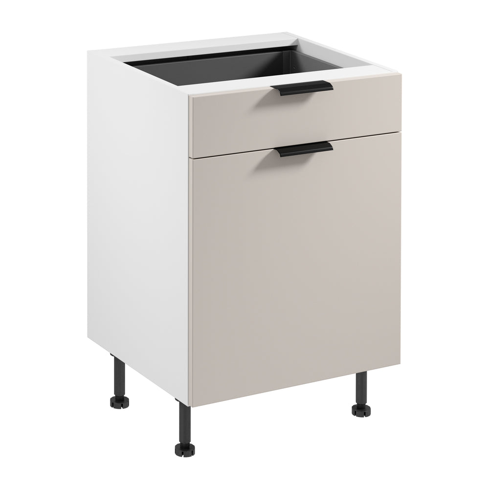 Unterschrank D60S1 P/L AX – Sorento Weiß Beige – Design und Funktion im Einklang