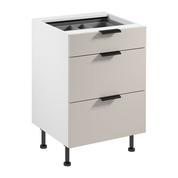 Unterschrank D60S3 AX – Sorento Weiß Beige – Kompakte Lösungen für mehr Platz.