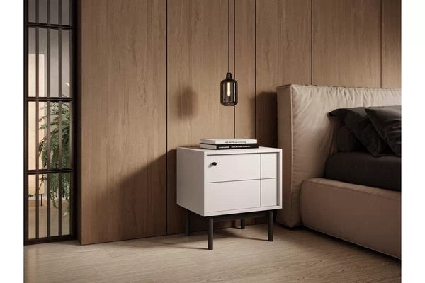 Nachttisch - Jolinio - Elegantes Design und aus hochwertigen Holzmaterialien gefertigt. - ROYAL24_MARKT