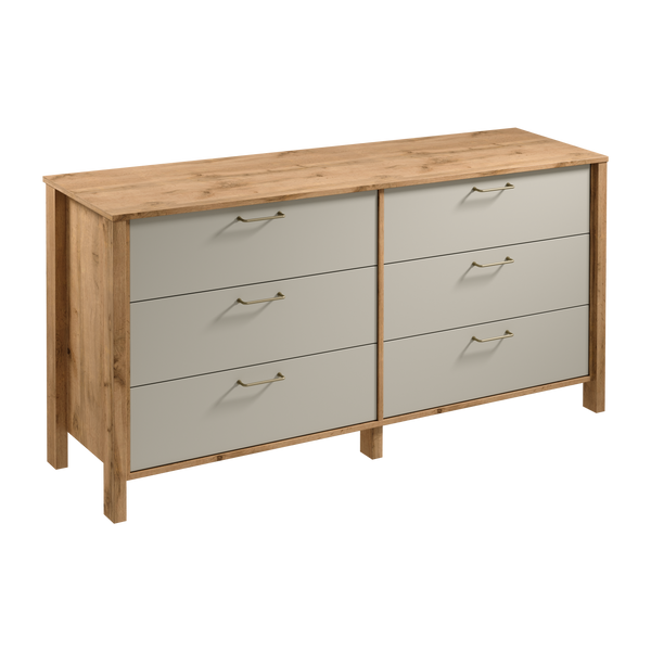 Velario Kommode Modern Stilvoll Geräumig – Sideboard mit 6 Schubladen