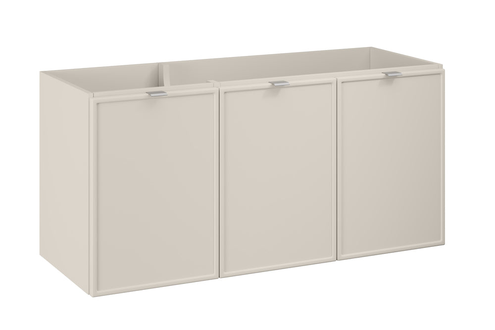 Waschbeckenunterschrank Bellisa Kaschmir matt 120 × 57 × 46 cm mit 3 Türen