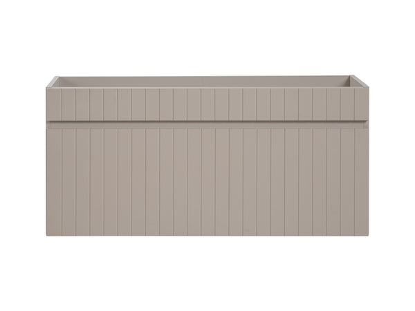 Waschbeckenunterschrank Ikona Kaschmir matt 100 × 46 × 45,6 cm mit 1 Schublade