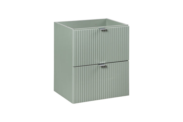 Waschbeckenunterschrank Linora Schilfgrün 50 × 7 × 39 cm mit 2 Schubladen