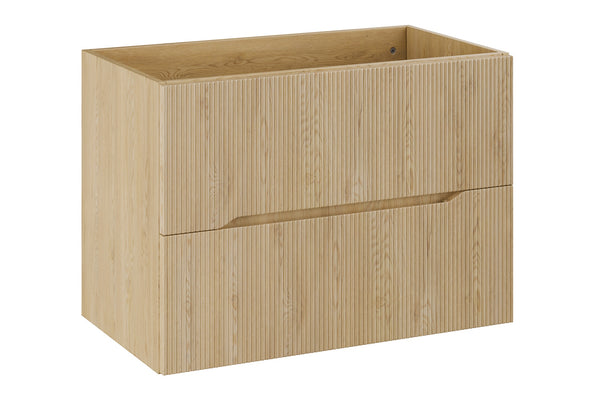 Waschbeckenunterschrank Nordisa Cremona Eiche 80 × 57 × 45,8 cm mit 2 Schubladen