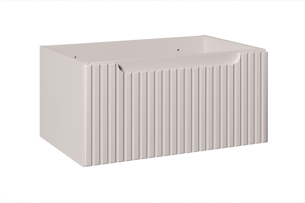 Waschbeckenunterschrank Novira Kaschmir matt 60 × 28,7 × 39 cm mit 1 Schublade