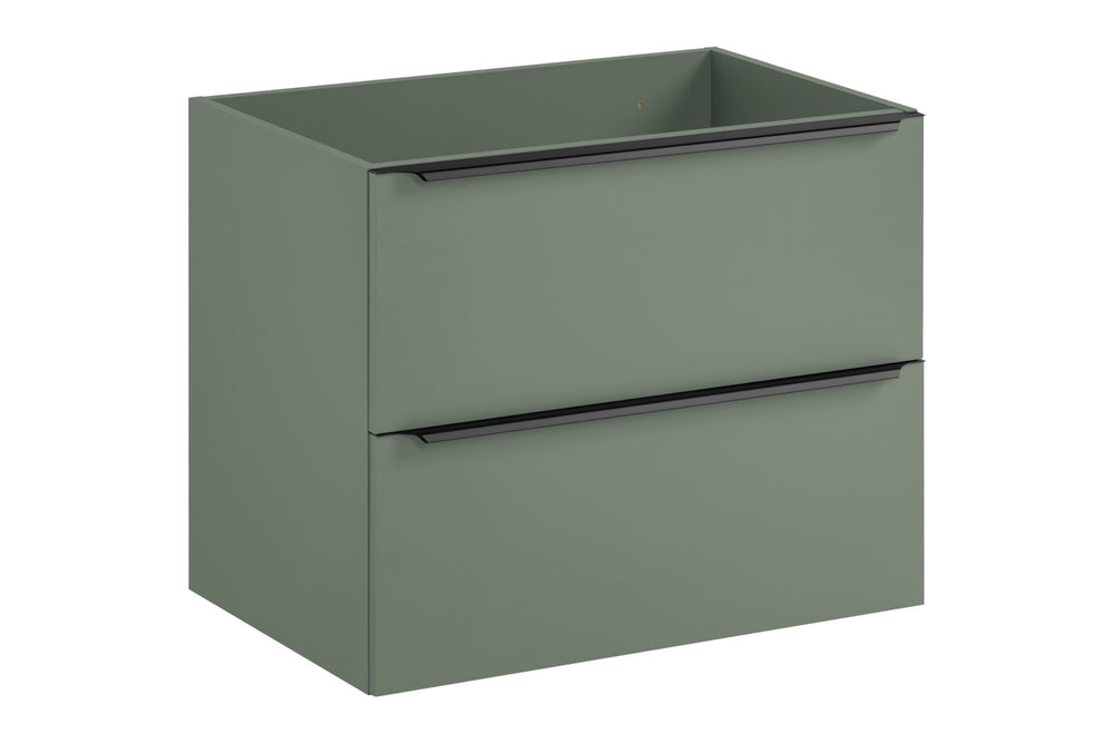 Waschbeckenunterschrank Sombrela Schilfgrün 70 × 57 × 46 cm mit 2 Schubladen
