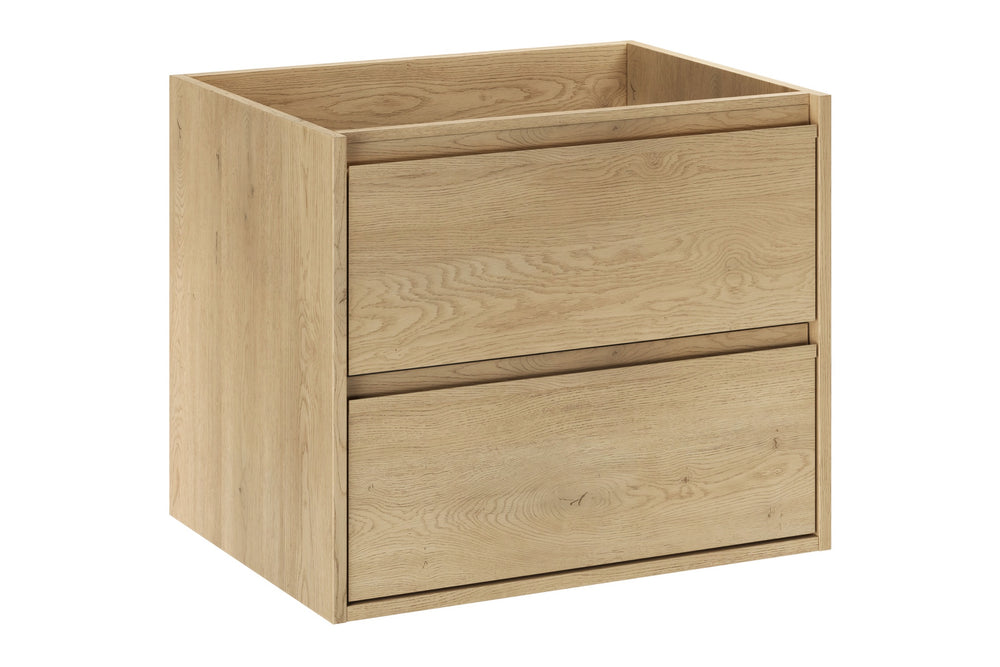 Waschbeckenunterschrank Violetta Cremona Eiche 60 × 50 × 46 cm mit 2 Schubladen