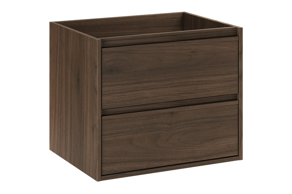 Waschbeckenunterschrank Violetta Walnuss Villa 60 × 50 × 46 cm mit 2 Schubladen