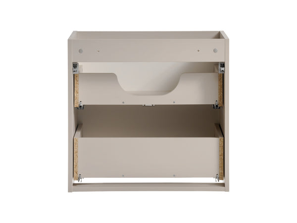 Waschbeckenunterschrank Vivessa Kaschmir matt 60 × 57 × 39,1 cm mit 2 Schubladen