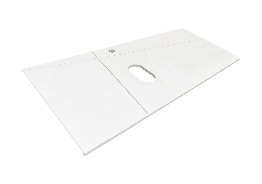 Waschtischplatte Weiß 120 cm