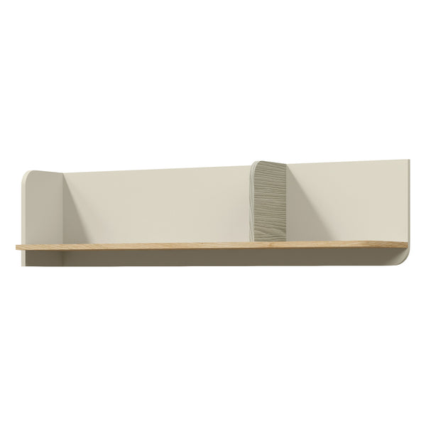 Yuki Wandregal 120 cm – Graubeige / Eiche geölt / Eukalyptus