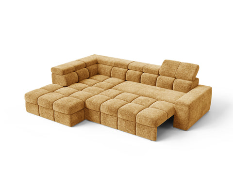Ecksofa Bianco – Goldgelb – Ottomane links