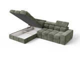 Ecksofa Bianco – Wintermoos – Ottomane links