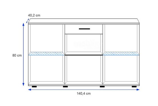 Kommode - Kaja - Modernes Design, das zu allen Dekoren passt.