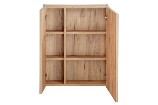 Badezimmer Spiegelschrank - Capri Oak - Hochwertiges Design für ein elegantes Ambiente - ROYAL24_MARKT