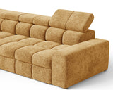 Ecksofa Bianco – Goldgelb – Ottomane links