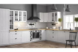 Glashängeschrank 40 cm - sosna andersen - Eleganter Wandschrank mit Glastüren. - ROYAL24_MARKT