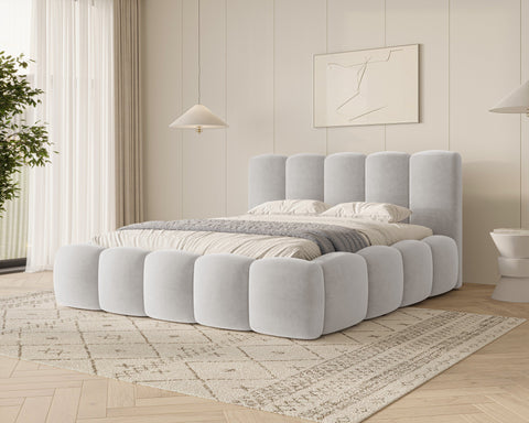 Polsterbett Bett 18 Riviera – Hellgrau