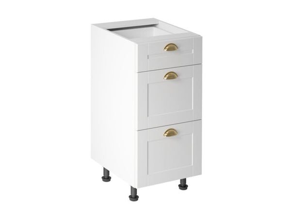 Unterschrank - Linea-Weiß D40S3 - Langlebig und vielseitig einsetzbar - ROYAL24_MARKT
