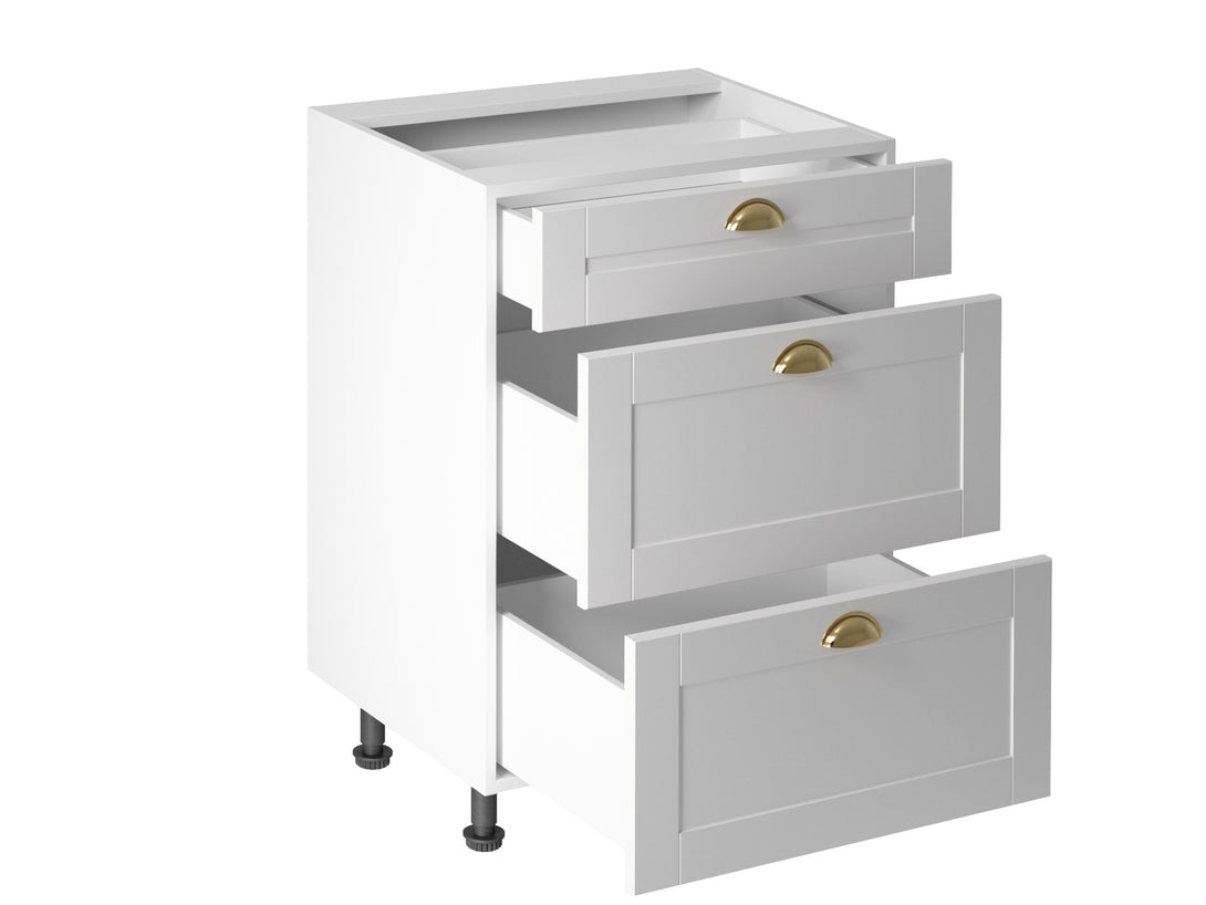 Winkelküche - L-Form Linea - Weiß (Matt) - K9-G410×250 cm - ROYAL24_MARKT