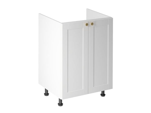 Spülenschrank für die Küche - Linea-Weiß D60Z - Perfekte Kombination aus Stil und Funktion. - ROYAL24_MARKT