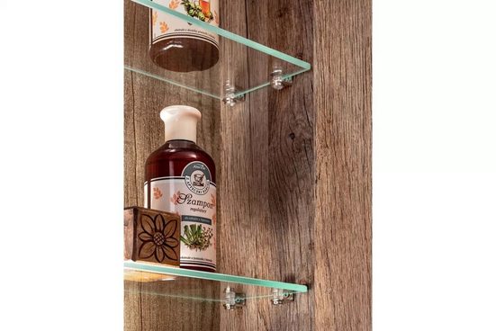 Badezimmerspiegelschrank - Santa Fe Oak - Ansprechendes Design mit praktischem Stauraum.