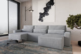 Ecksofa Brazil U – Hellgrau – Brazil U Mini