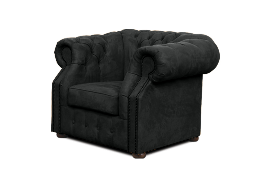 Chesterfield-Sofa Luxura - Echtleder Premium - Handgefertigt - Garantierte Qualität -, Premium Set 3 - 2 - 1,- 3 Teile