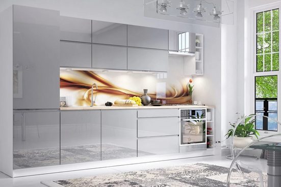 Hängeschrank 30 cm - Aspen G30-P/L Grau/Hochglanz