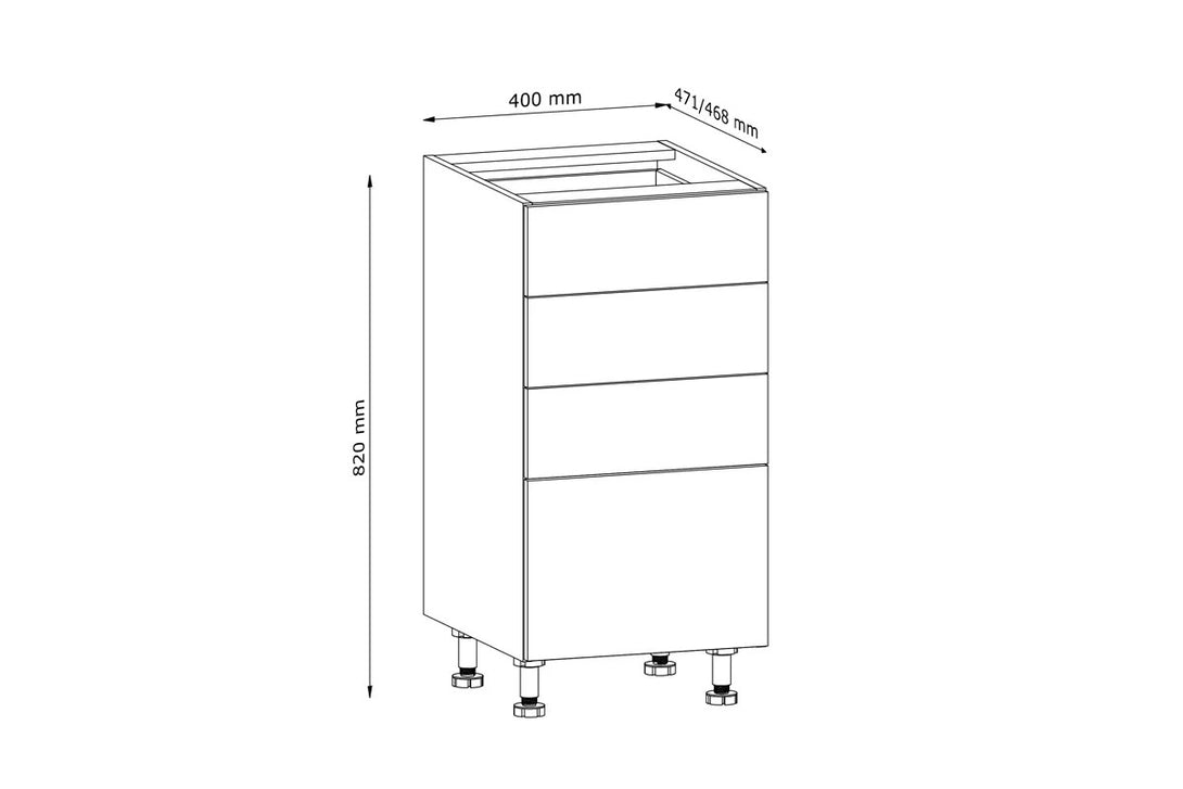 Unterschrank 40 cm - Langen D40S4