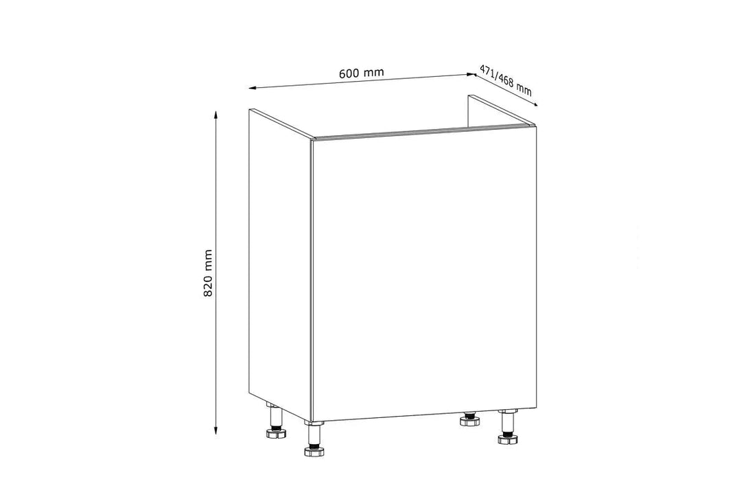 Spülenschrank 60 cm - Langen D60Z P/L