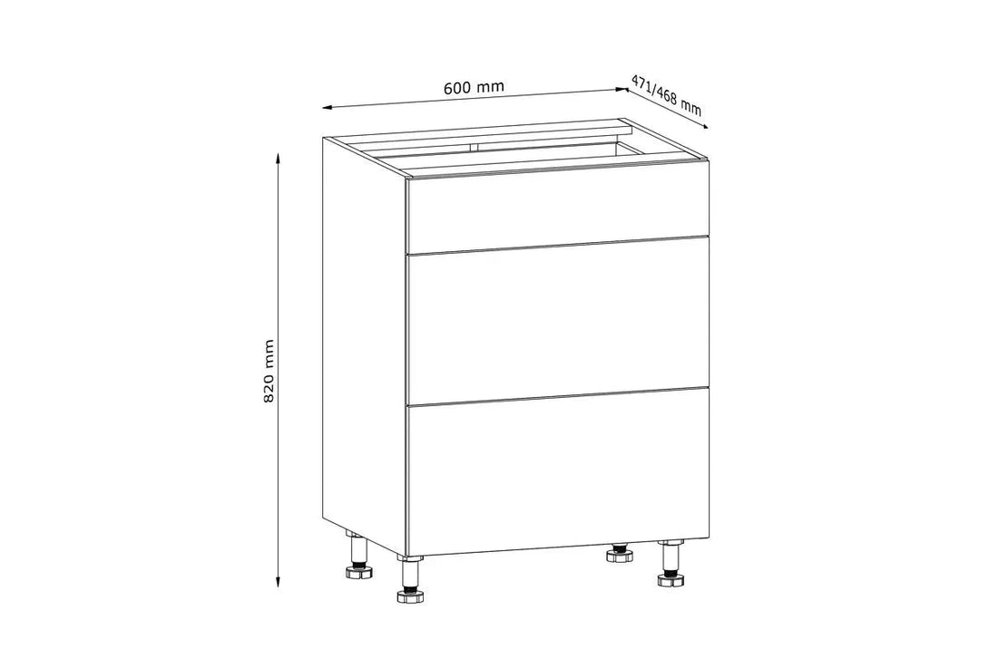 Unterschrank 60 cm - Langen D60S3