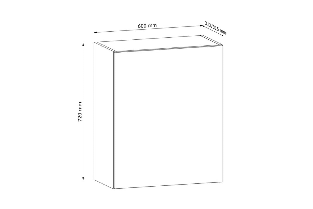 Hängeschrank 60 cm  - Langen - G60