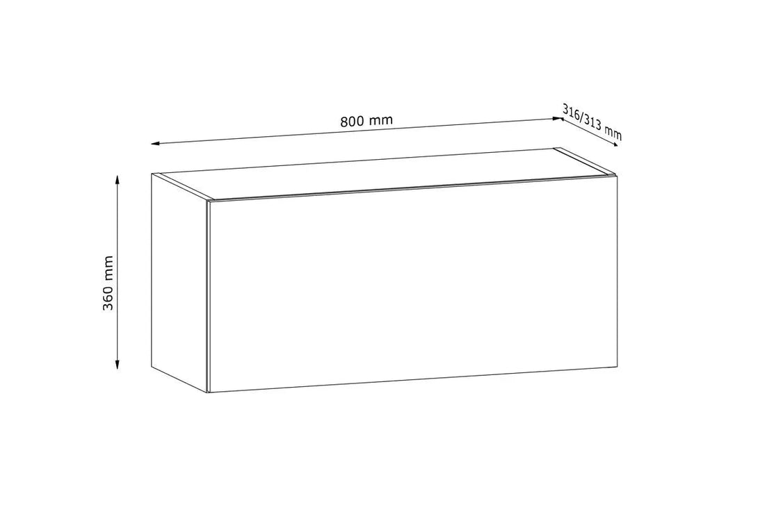 Hängeschrank 80 cm - Langen - G80K