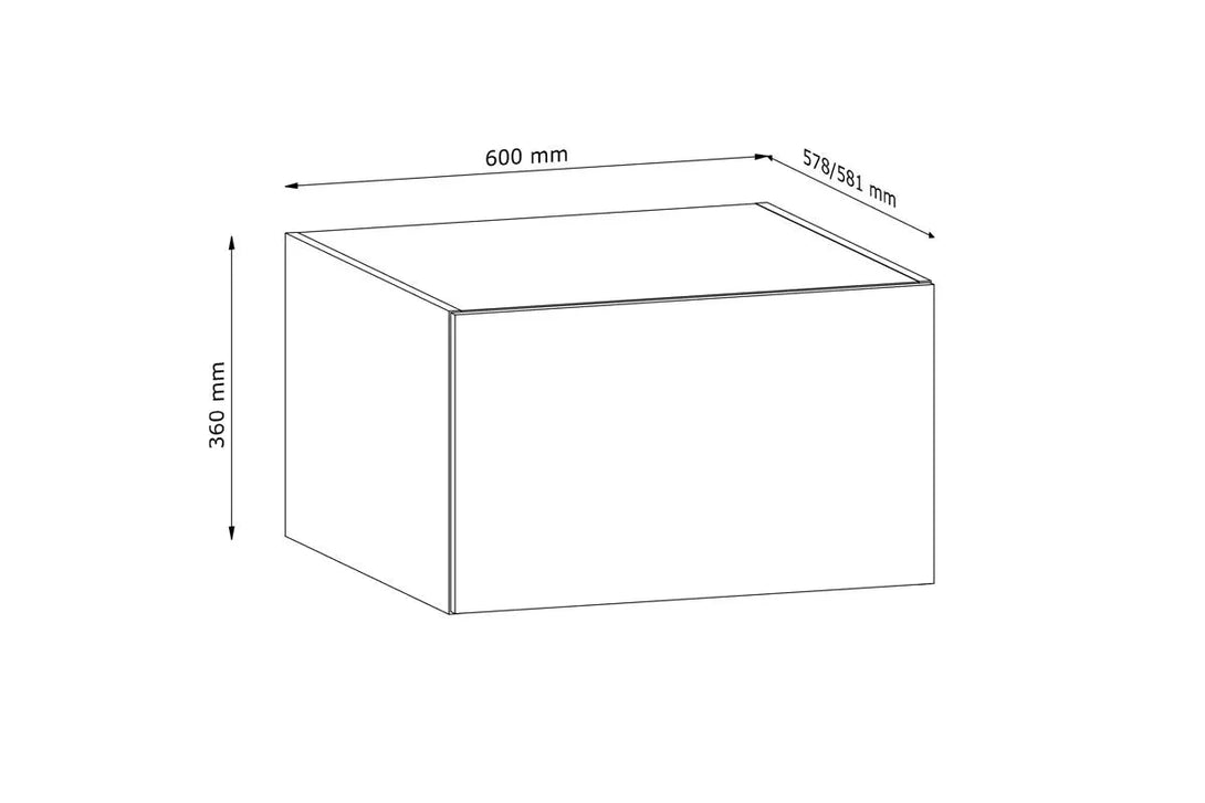 Hängeschrank 60 cm  - Langen N60