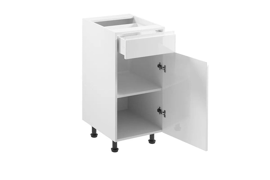 Unterschrank 40 cm - Aspen D40S1 P/L Weiß/Hochglanz