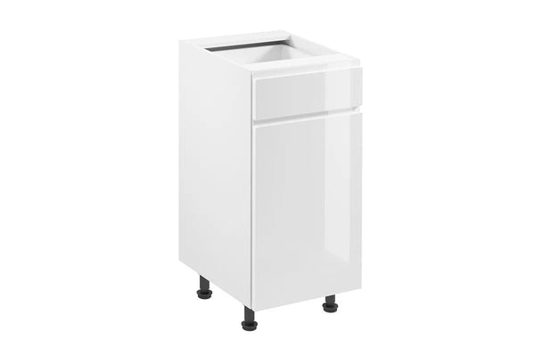 Unterschrank 40 cm - Aspen D40S1 P/L Weiß/Hochglanz - ROYAL24_MARKT