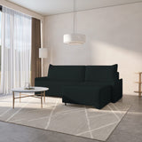 Ecksofa Loco – Schwarz – Ottomane rechts