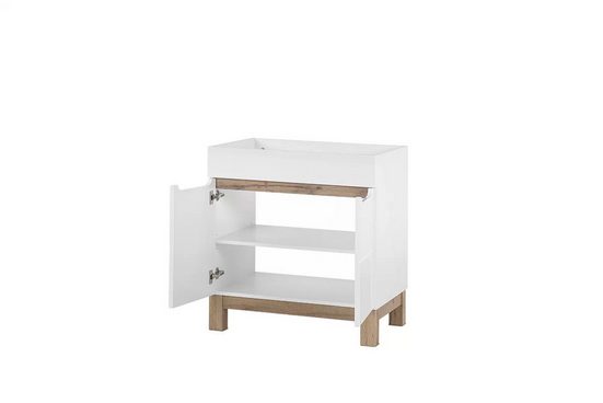 Waschbeckenschrank - Bali Grey - Prozess zur Maximierung der Funktionalität.