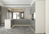 Velmora U-Form Küche KÜ-AS-013 – 310 × 289 × 210 cm – Grau Hochglanz – Moderne Einbauküche mit großzügigem Stauraum