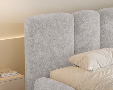 Polsterbett Bett 26 Amari – Grau
