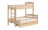 Etagenbett links 207 cm  - Ökologisch lackiertes Hochbett für Kinder. - ROYAL24_MARKT