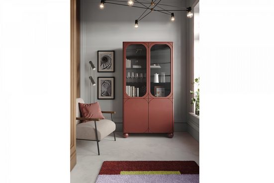 Vitrine - Eleganter Glas- SONATIA II - Schrank für Ihre Sammlerstücke.