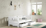 Kinderbett 187 cm - Natürliches Kinderbett mit praktischen Features. - ROYAL24_MARKT
