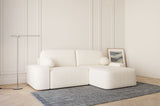 Ecksofa Oval – Weiß
