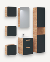 Badmöbel-Set - Perfekt für einen Hauch von Luxus., (Komplett Set, 7-St., Premium - Aruba Cosmos IV) - ROYAL24_MARKT